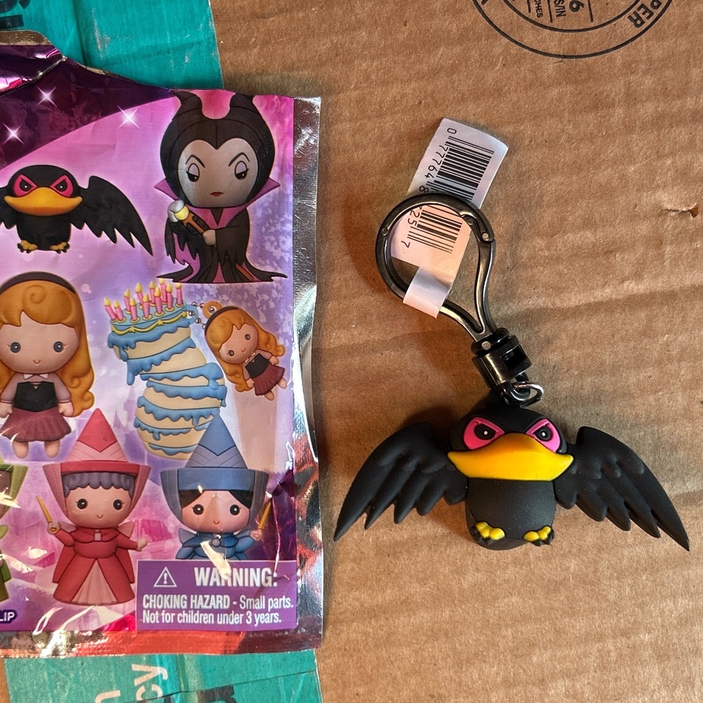 Disney Sleeping Beauty Diablo Character Blind Bag Figural Bag Clip Maleficent